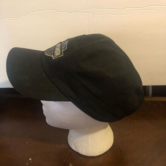 Harley-Davidson biker hat. Buckle back. Black. Embroidered - Picture 2 of 4